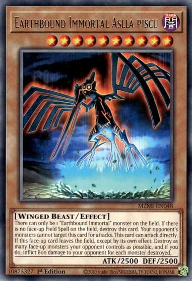Earthbound Immortal Aslla Piscu Maze of Millennia Yu-Gi-Oh! card