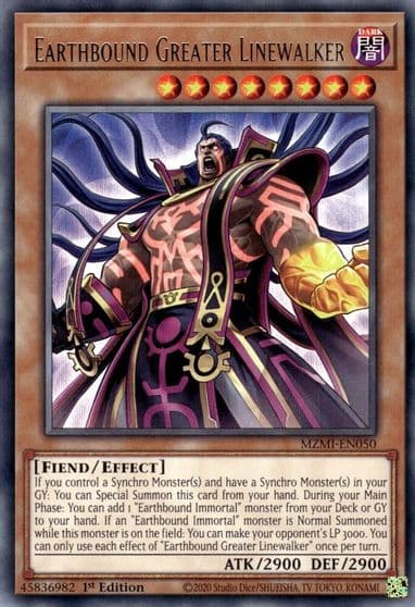 Earthbound Greater Linewalker Maze of Millennia Yu-Gi-Oh! card