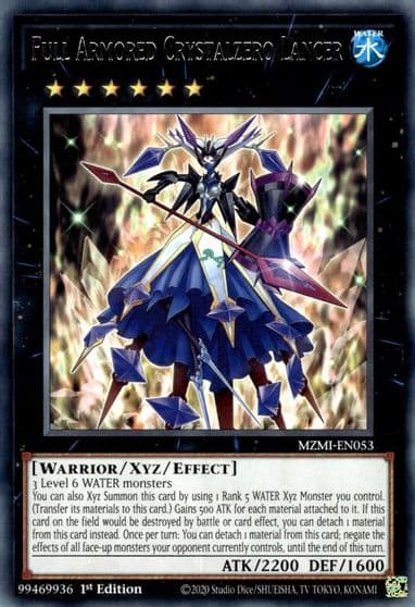 Full Armored Crystalzero Lancer Maze of Millennia Yu-Gi-Oh! card