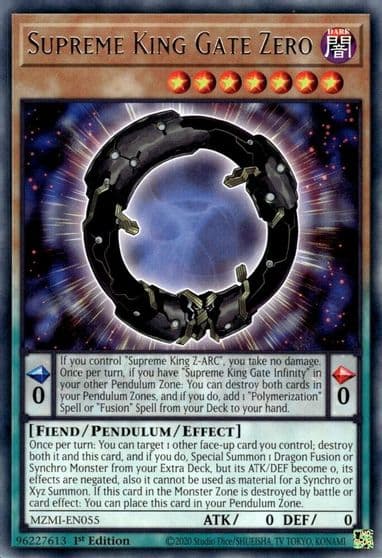 Supreme King Gate Zero Maze of Millennia Yu-Gi-Oh! card