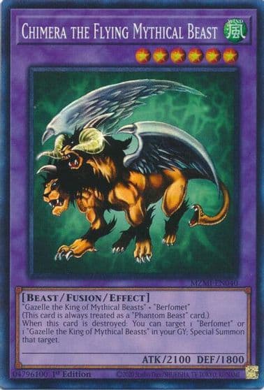 Chimera the Flying Mythical Beast CR Maze of Millennia Yu-Gi-Oh! card