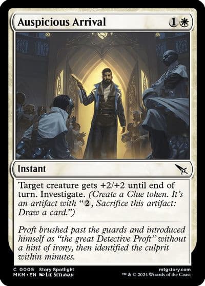 Auspicious Arrival Murders at Karlov Manor Magic card