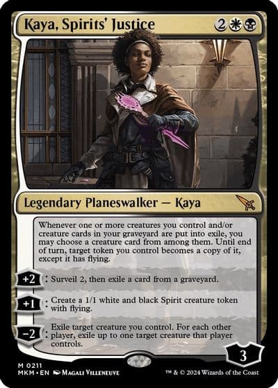 Kaya Spirits Justice Murders at Karlov Manor Magic card