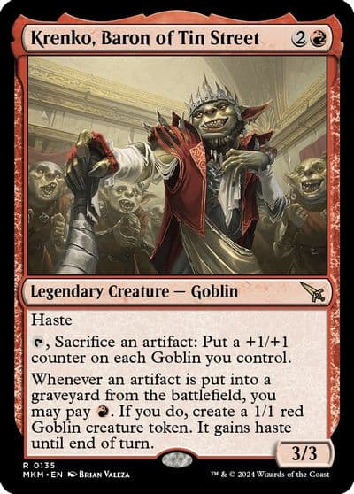 Krenko Baron of Tin Street Murders at Karlov Manor Magic card