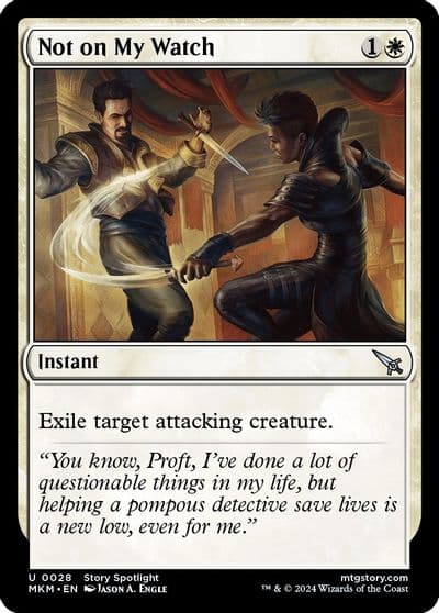 Not on my Watch Murders at Karlov Manor Magic card