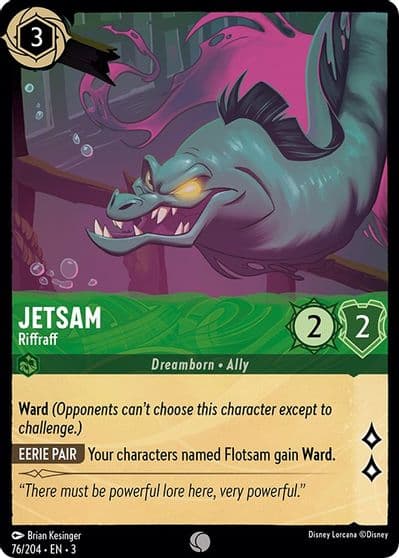 Jetsam Riffraff Into the Inklands Lorcana card