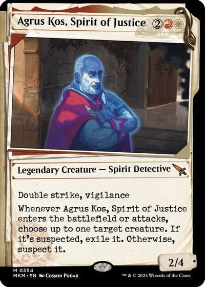 Agrus Kos Spirit of Justice Showcase Murders at Karlov Manor Magic card
