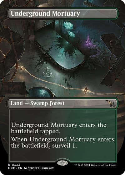 Underground Mortuary Borderless Murders at Karlov Manor Magic card
