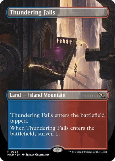 Thundering Falls Borderless Murders at Karlov Manor Magic card