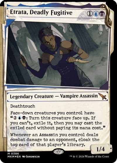 Etrata Deadly Fugitive Showcase Invisible Ink Murders at Karlov Manor Magic card