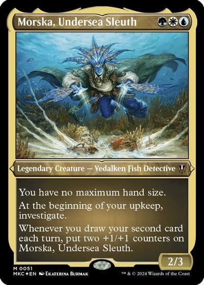 Morska Undersea Sleuth Display Commander Thick Stock Commander: Murders at Karlov Manor Magic card