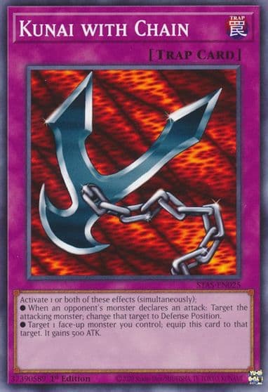 Kunai with Chain 2-Player Starter Set Yu-Gi-Oh! card