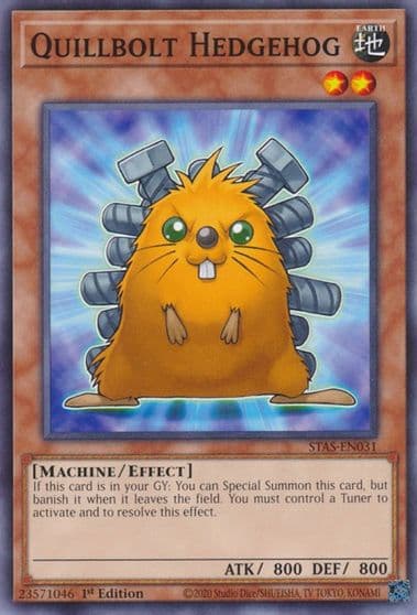 Quillbolt Hedgehog 2-Player Starter Set Yu-Gi-Oh! card