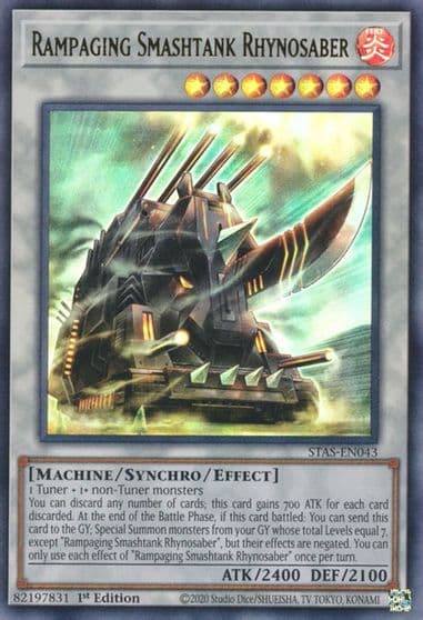 Rampaging Smashtank Rhynosaber 2-Player Starter Set Yu-Gi-Oh! card