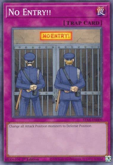 No Entry 2-Player Starter Set Yu-Gi-Oh! card