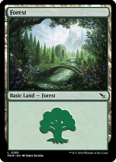 Forest 0285 Murders at Karlov Manor Magic card