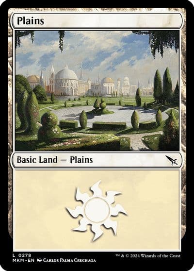 Plains 0278 Murders at Karlov Manor Magic card