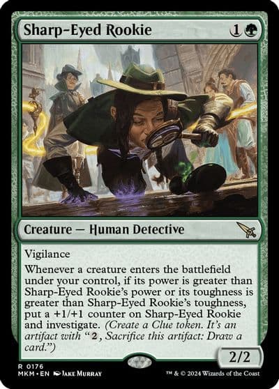 Sharp Eyed Rookie Murders at Karlov Manor Magic card
