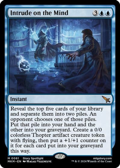 Intrude on the Mind Murders at Karlov Manor Magic card