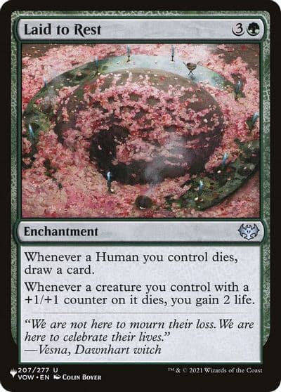 Laid to Rest The List Reprints Magic card