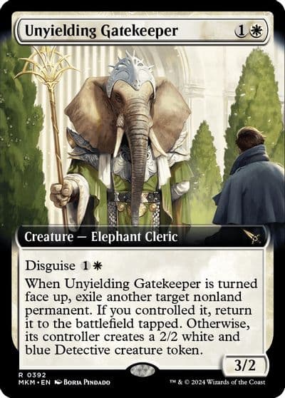 Unyielding Gatekeeper Extended Art Murders at Karlov Manor Magic card
