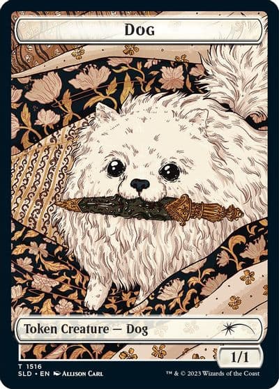Dog Cat Double Sided Token Secret Lair Drop Series Magic card