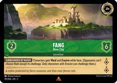Fang River City Into the Inklands Lorcana card