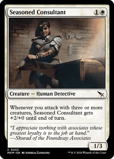 Seasoned Consultant Murders at Karlov Manor Magic card