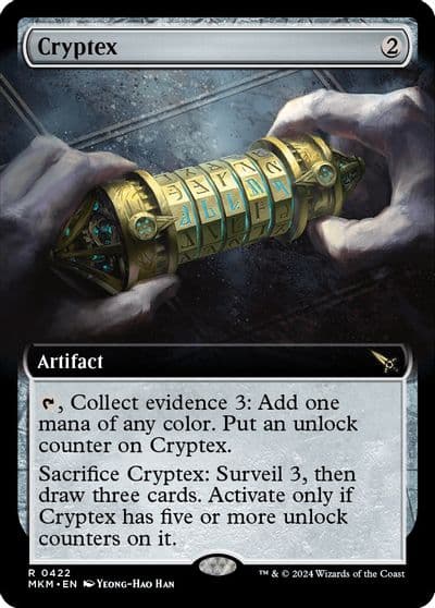Cryptex Extended Art Murders at Karlov Manor Magic card
