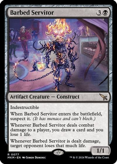 Barbed Servitor Murders at Karlov Manor Magic card