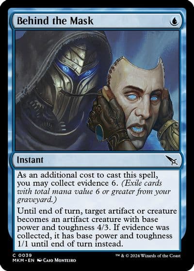 Behind the Mask Murders at Karlov Manor Magic card