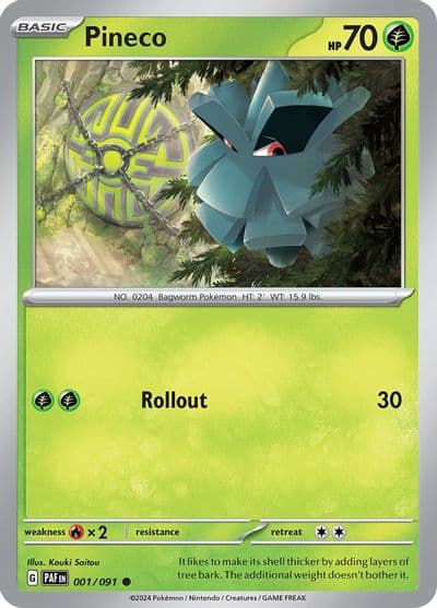 Pineco SV: Paldean Fates Pokemon card