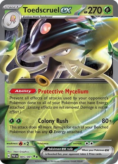 Toedscruel ex SV: Paldean Fates Pokemon card