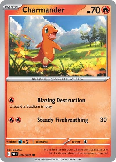 Charmander SV: Paldean Fates Pokemon card