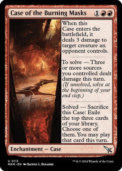 Case of the Burning Masks Murders at Karlov Manor Magic card