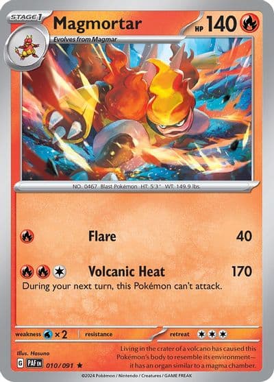 Magmortar SV: Paldean Fates Pokemon card