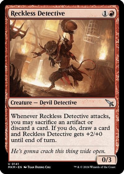 Reckless Detective Murders at Karlov Manor Magic card