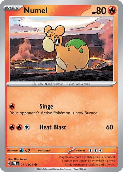 Numel SV: Paldean Fates Pokemon card