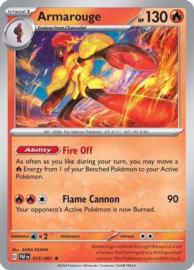 Armarouge SV: Paldean Fates Pokemon card