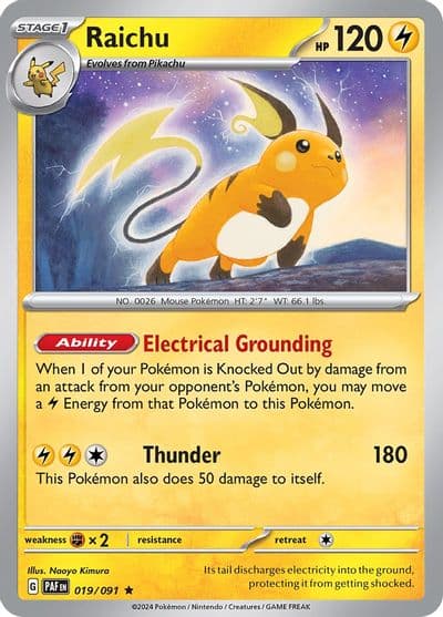 Raichu SV: Paldean Fates Pokemon card