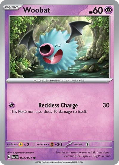 Woobat SV: Paldean Fates Pokemon card
