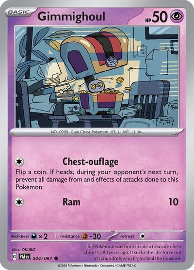 Gimmighoul SV: Paldean Fates Pokemon card