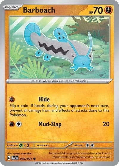 Barboach SV: Paldean Fates Pokemon card