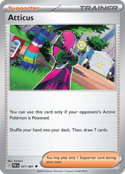 Atticus SV: Paldean Fates Pokemon card