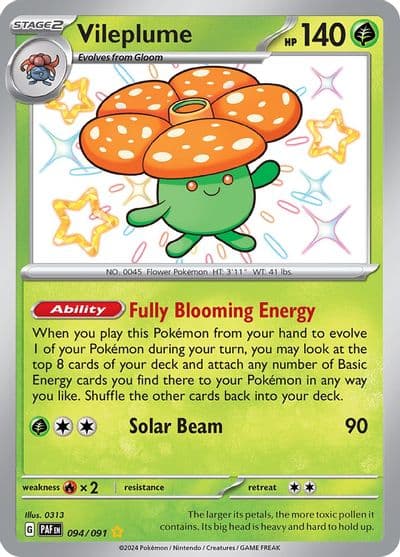 Vileplume SV: Paldean Fates Pokemon card
