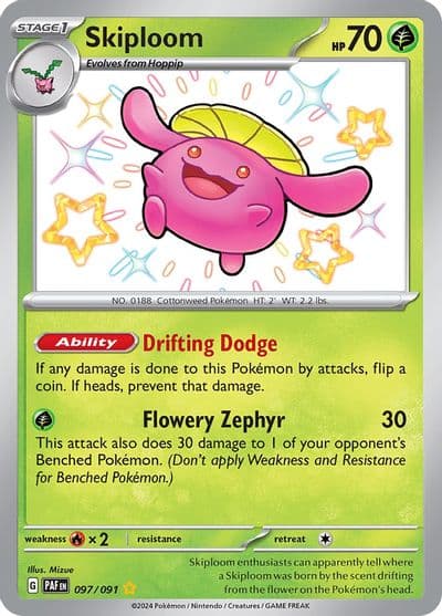 Skiploom SV: Paldean Fates Pokemon card