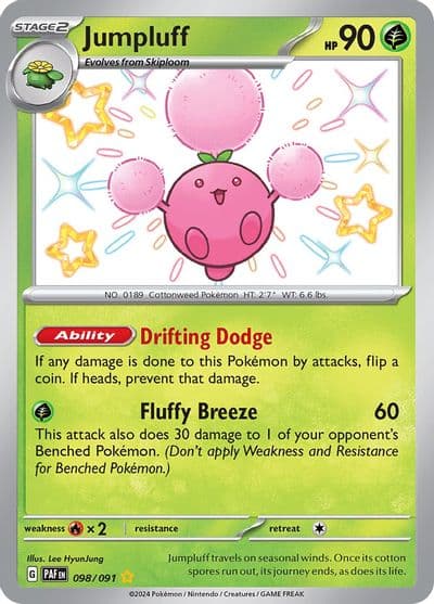 Jumpluff SV: Paldean Fates Pokemon card