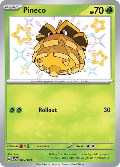Pineco SV: Paldean Fates Pokemon card