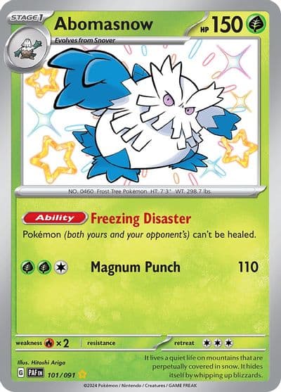 Abomasnow SV: Paldean Fates Pokemon card