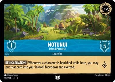 Motunui Island Paradise Into the Inklands Lorcana card